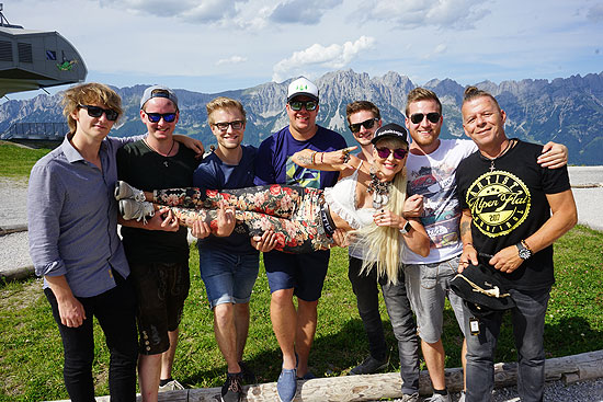 Jetlag und Hannah beim ersten Bergkaiser Musi Open Air am Hartkaiser am 15.08.2017